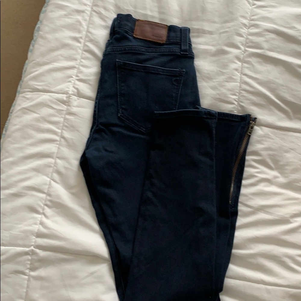 Madewell Skinny Skinny Ankle Zip Jeggings